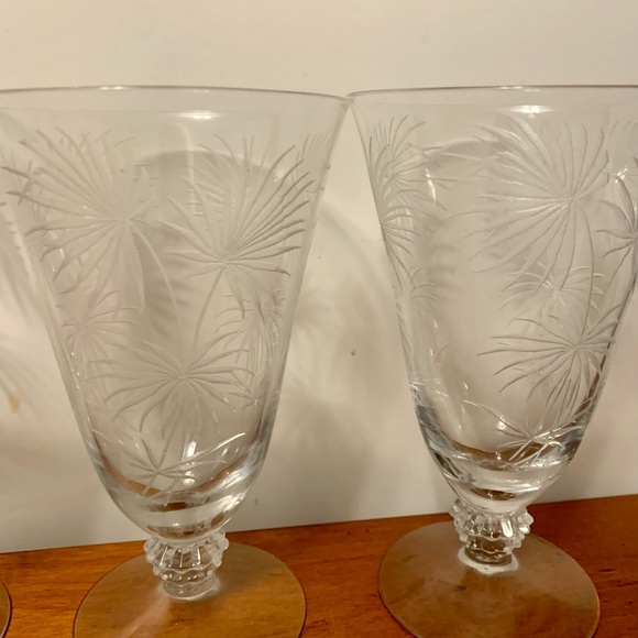 Vintage Fostoria Lido Iced Tea and Footed Tumblers - Picture 5 of 10